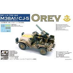 AFV Club 1:35 IDF 1/4 TON 4X4 M38A1/CJ-5 W/TOW ANTI-TANK MISSILE VEHICLE 