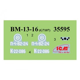 ICM 1:35 BM-13-16 ON G7107 BASE