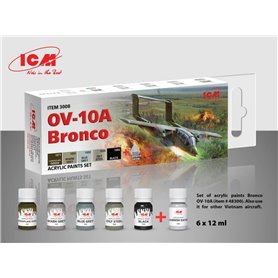 ICM 3008 Acrylic Paint Set for OV-10A Bronco