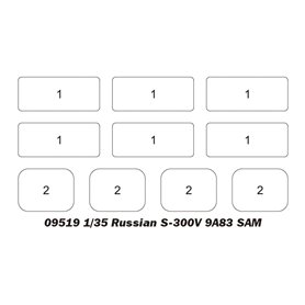 Trumpeter 1:35 S-3000V 9A85 SAM