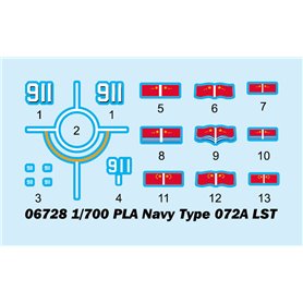Trumpeter 1:700 PLA NAVY TYPE 072A LST
