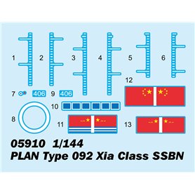 Trumpeter 1:144 PLAN TYPE 092 XIA CLASS SSBN