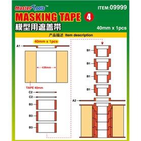 Trumpeter-Master Tools 09999 Masking Tape 4 40mm*1