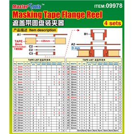 Trumpeter MASTER TOOLS 09978 Podajnik do taśmy MASKING TAPE FLAUGE REEL