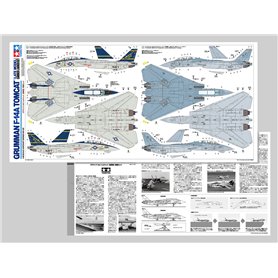 Tamiya 1:48 Grumman F-14A Tomcat - LATE MODEL - CARRIER LAUNCH SET