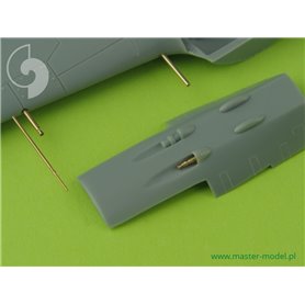 Master 1:72 Zestaw uzbrojenia - końcówki luf MG 17, MG FF i MG 151 oraz rurka Pitota do Focke Wulf Fw-190 A-2-A-5 