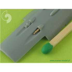 Master 1:72 Zestaw uzbrojenia - końcówki luf MG 17, MG FF i MG 151 oraz rurka Pitota do Focke Wulf Fw-190 A-2-A-5 