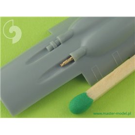 Master 1:72 Zestaw uzbrojenia - końcówki luf MG 131 i MG 151 oraz rurka Pitota do Focke Wulf Fw-190 A-7, A-8 