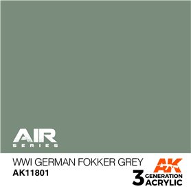 AK Interactive 3RD GENERATION ACRYLICS - WWI GERMAN FOKKER GREY - 17ml