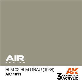 AK Interactive 3RD GENERATION ACRYLICS - RLM 02 RLM-Grau (1938)