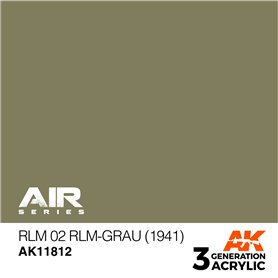 AK Interactive 3RD GENERATION ACRYLICS - RLM 02 RLM-GRAU - 1941 - 17ml