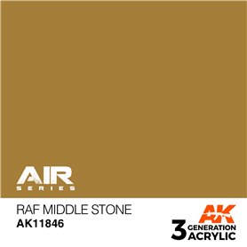 AK Interactive 3RD GENERATION ACRYLICS - RAF MIDDLE STONE - 17ml