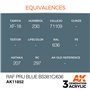 AK Interactive 3RD GENERATION ACRYLICS - RAF PRU BLUE - BS381C/636 - 17ml