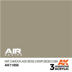AK Interactive 3RD GENERATION ACRYLICS - RAF CAMOUGLAGE BEIGE HAMP - BS381C/389 - 17ml