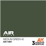 AK Interactive 3RD GENERATION ACRYLICS - MEDIUM GREEN 42 - 17ml