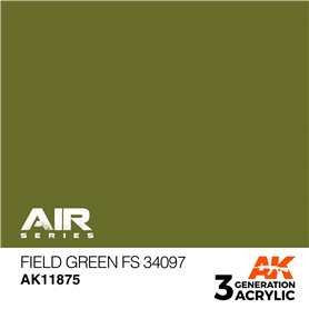 AK Interactive 3RD GENERATION ACRYLICS - FIELD GREEN - FS 34097 - 17ml