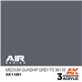 AK Interactive 3RD GENERATION ACRYLICS - MEDIUM GUNSHIP GREY - FS 36118 - 17ml