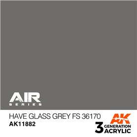 AK Interactive 3RD GENERATION ACRYLICS - Have Glass Grey FS 36170