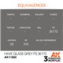 AK Interactive 3RD GENERATION ACRYLICS - HAVE GLASS GREY - FS 36170 - 17ml