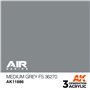 AK Interactive 3RD GENERATION ACRYLICS - Medium Grey FS 36270