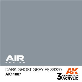 AK Interactive 3RD GENERATION ACRYLICS - DARK GHOST GREY - FS 36320 - 17ml
