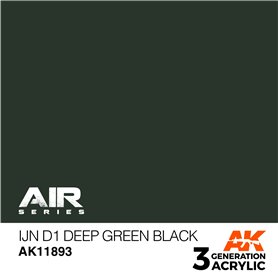 AK Interactive 3RD GENERATION ACRYLICS - IJN D1 Deep Green Black