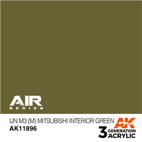 AK Interactive 3RD GENERATION ACRYLICS - IJN M3 (M) MITSUBISHI INTERIOR GREEN - 17ml