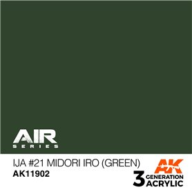 AK Interactive 3RD GENERATION ACRYLICS - IJA 21 MIDORI IRO - Green - 17ml