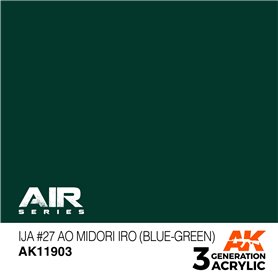 AK Interactive 3RD GENERATION ACRYLICS - IJA #27 Ao Midori iro (Blue-Green)