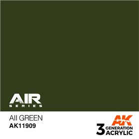 AK Interactive 3RD GENERATION ACRYLICS - AII GREEN - 17ml