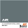 AK Interactive 3RD GENERATION ACRYLICS - A-14 Interior Steel Grey