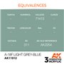AK Interactive 3RD GENERATION ACRYLICS - A-18F LIGHT GREY-BLUE - 17ml