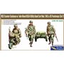 Gecko Models 35GM0041 M35 Scooter Cushman w/ John Wood M3A4 Utility Hand Cart Mod. 1943 & US Paratroops (Set 1)