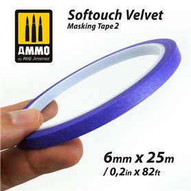 Softouch Velvet Masking Tape #2 (6mm x 2
