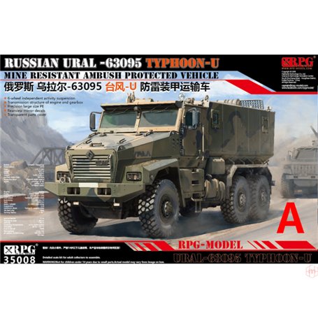 RPG Model 35008 Russian URAL 63095 TYPHOON-U Mine Resistant Ambush Protected Vehicle