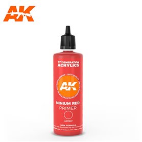 AK Interactive 3RD GENERATION ACRYLICS - RED PRIMER - 100ml