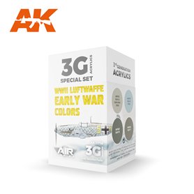 AK Interactive WWII Luftwaffe Early War Colors SET 3G