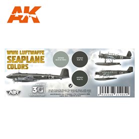 AK Interactive Zestaw farb WWII LUFTWAFFE SEAPLANE COLORS SET