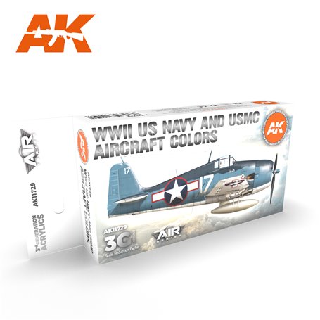 AK Interactive WWII US Navy & USMC Aircraft Colors SET