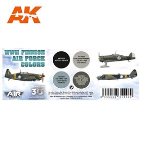 AK Interactive WWII Finnish Air Force Colors SET 3G