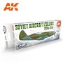 AK Interactive Zestaw farb Soviet Aircraft Colors 1930s-1941 SET 3G