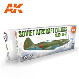 AK Interactive Zestaw farb Soviet Aircraft Colors 1930s-1941 SET 3G