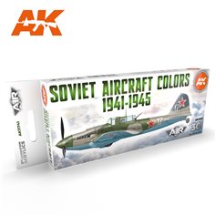 AK Interactive Zestaw farb SOVIET AIRCRAFT COLORS 1941-1945 SET