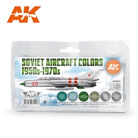 AK Interactive Zestaw farb Soviet Aircraft Colors 1950s-1970s SET 3