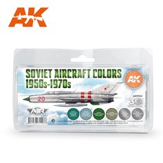 AK Interactive Zestaw farb SOVIET AIRCRAFT COLORS 1950S-1970S SET