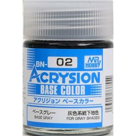 Mr.Hobby Acrysion BASE COLOR BN02 Grey - 18ml