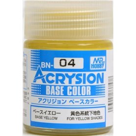 Mr.Hobby Acrysion BASE COLOR BN04 Yellow - 18ml