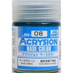 Mr.Hobby Acrysion BASE COLOR BN06 Green - 18ml