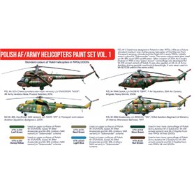 Hataka AS116 Polish AF/Army Helicopters paint set