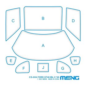 Meng 1:24 Ford GT40 Mk.II '66